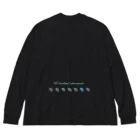 Azul オリジナルアイテムのワンカラーヤドカリ(白抜き) Big Long Sleeve T-Shirt