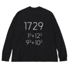 たねまきの【両面】2番目のタクシー数　白字 Big Long Sleeve T-Shirt