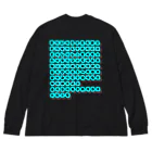 LalaHangeulのハングル⇄ひらがな対応表 Big Long Sleeve T-Shirt