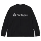 Flat Engine Suzuri ShopのYOUR LIFE Big Long Sleeve T-Shirt