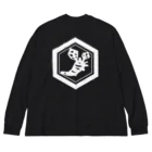 WASABI CHANNELのホワイトロゴ Big Long Sleeve T-Shirt