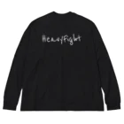 HFのHF バックロゴ　ホワイト Big Long Sleeve T-Shirt