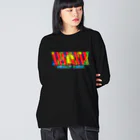 斬る'em ALL/DJつづきともみの【KJデザイン】 MEGALO MANIA-001-EX #MGLMNA Big Long Sleeve T-Shirt