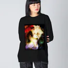 白無垢の人の✿紅色の四葩✿ Big Long Sleeve T-Shirt