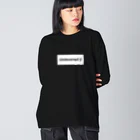 finance_のUnlevered β 白 ビッグシルエットロングスリーブTシャツ