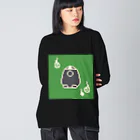 しふみのゆうれい ビッグシルエットロングスリーブTシャツ