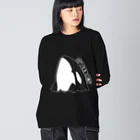 ムクのシャチ スパイホップ Big Long Sleeve T-Shirt