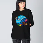 8anna storeのサーフandタートル！ Big Long Sleeve T-Shirt