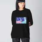 海月の街 aocoのクラゲと呼吸／ロンT Big Long Sleeve T-Shirt