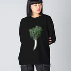 脂身通信Ｚの葉付き大根_221115 Big Long Sleeve T-Shirt