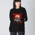 フレ末屋の女郎蜘蛛×モンセクロゴ使徒 Big Long Sleeve T-Shirt