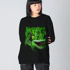 フレ末屋のカマキリ女 グラフィティ風ロゴ Big Long Sleeve T-Shirt