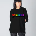 Starmine storeの【Starmine】 KIKORI Neon color  Big Long Sleeve T-Shirt