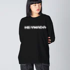 HEYWADA SHOPのHEYWADA SHIKO WO GENJITSUCA SASERUNDA Big Long Sleeve T-Shirt