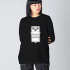 QUQU_WORKSのノーミュージックノーライフ エフェクターデザイン ホワイト Big Long Sleeve T-Shirt