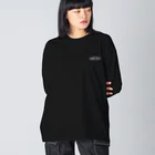 モナリザ研究所のBASS FACE  Big Long Sleeve T-Shirt