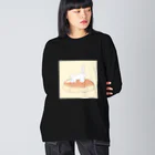 ときえだ みずきのクリームパンとねこ Big Long Sleeve T-Shirt