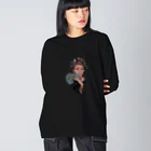 hskw_gの花魁 Big Long Sleeve T-Shirt