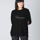 ペキニーズくらぶ（SUZURI支店）の「Pekingese」ロゴ Big Long Sleeve T-Shirt