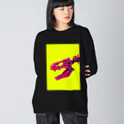 Fumikiri DInosaurs StoresのFumikiri Dinosaurs 001 ビッグシルエットロングスリーブTシャツ