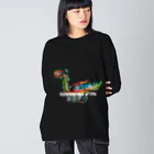 spino0017の万華鏡のような恐竜 Big Long Sleeve T-Shirt