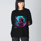 AI.comのAIびじょモンアート Big Long Sleeve T-Shirt