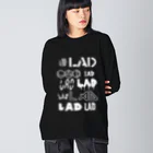 yahagibsonのLADロゴとかなんとか ビッグシルエットロングスリーブTシャツ