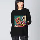 のんびりアート工房のガラクタアート Big Long Sleeve T-Shirt