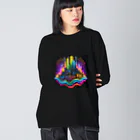 のんびりアート工房のサイバーパンク都市 Big Long Sleeve T-Shirt