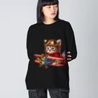 Gu--mimiの*Gu~mimi*パイロットにゃんこ Big Long Sleeve T-Shirt