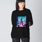 のんびりアート工房のサイバーパンク都市 Big Long Sleeve T-Shirt