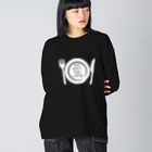 QUQU_WORKSのノーイートノーライフ ホワイト Big Long Sleeve T-Shirt