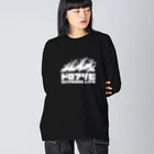 QUQU_WORKSのドロアソビ オフロードライフ ホワイト Big Long Sleeve T-Shirt