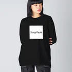 DongriTeam STOREのDongriTeamスクエアロゴロングスリーブTシャツ Big Long Sleeve T-Shirt