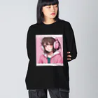 Mazenta-raraのCOOL GIRL Big Long Sleeve T-Shirt