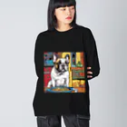 ブヒブヒフィーバーのフレブル Big Long Sleeve T-Shirt