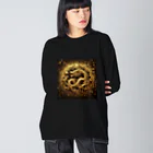 hitoshi777の金運上昇！　最強の富の象徴『黄龍』 ビッグシルエットロングスリーブTシャツ