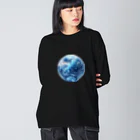 Ryoukaの地球_ガラス玉 ビッグシルエットロングスリーブTシャツ