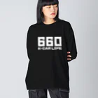 QUQU_WORKSの660軽カーライフ 軽自動車 ホワイト Big Long Sleeve T-Shirt