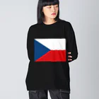 お絵かき屋さんのチェコの国旗 Big Long Sleeve T-Shirt