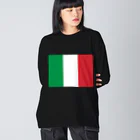 お絵かき屋さんのイタリアの国旗 Big Long Sleeve T-Shirt