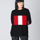 お絵かき屋さんのペルーの国旗 Big Long Sleeve T-Shirt