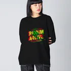 Riddim AirchiveのRiddim Arcive ロゴデザイン ビッグシルエットロングスリーブTシャツ