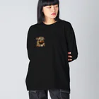 ブヒーズのアースカラー*パグ Big Long Sleeve T-Shirt