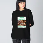 Koji_YamanouchiのGROUP FANTASY(Hands to Heart)やまぴーデザインオリジナルTシャツVol.2 ビッグシルエットロングスリーブTシャツ