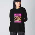 Koji_YamanouchiのGROUP FANTASY(Hands to Heart)やまぴーデザインオリジナルTシャツ ビッグシルエットロングスリーブTシャツ