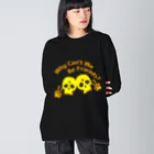 『NG （Niche・Gate）』ニッチゲート-- IN SUZURIのWhy Can't We Be Friends?（黄色） Big Long Sleeve T-Shirt