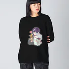 Chinchilla’ｓ（ちんちら～ず）の葉月なちゅえ＆ほわぷりちんちらーずコラボグッズ Big Long Sleeve T-Shirt