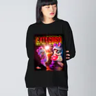 有明ガタァ商会のガタゴロウROCK ビッグシルエットロングスリーブTシャツ