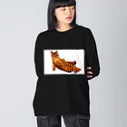 Elegant CatのElegant Cat ③ ビッグシルエットロングスリーブTシャツ